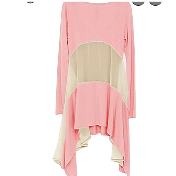 Allegra K Women Scoop Neck Tunic Mesh Shirt - Picture 6 of 7